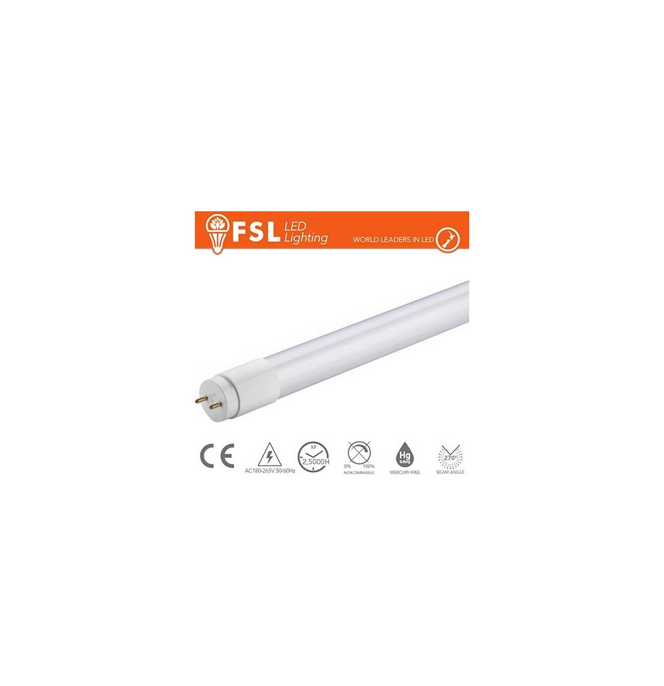 T8 LED Tubo Vetro - 22W 1900LM 4000K 120cm