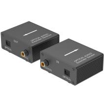 Kit TX-RX Extender Audio TOSLINK SPDIF, 100MT UTP,  POE