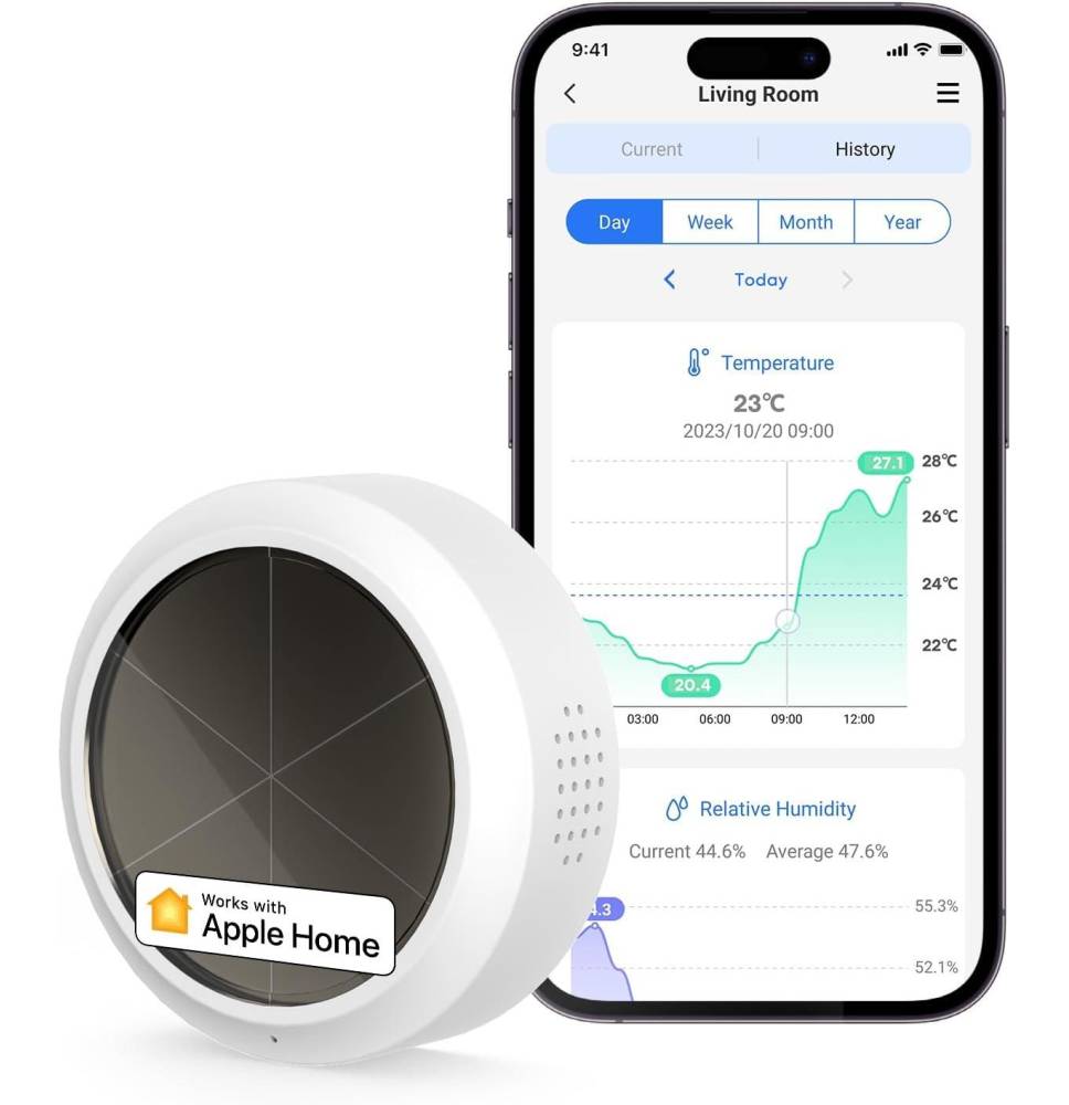 Meross Sensore Temperatura&Umidità Smart RF - Apple HomeKit
